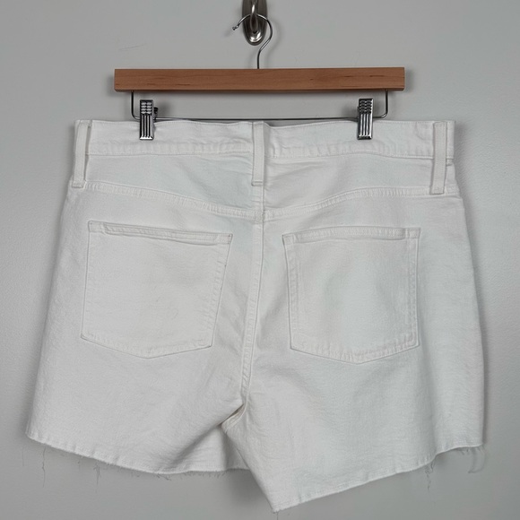 J. Crew High Rise Denim Short White 4” Size 33 BF382 NEW - Picture 6 of 10